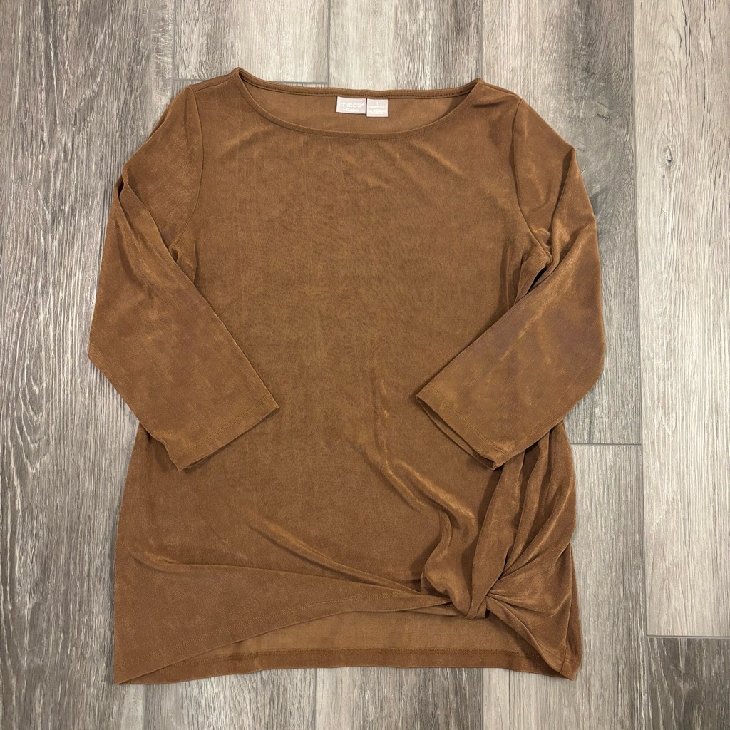 Chico's Travelers Top With Knot Detail